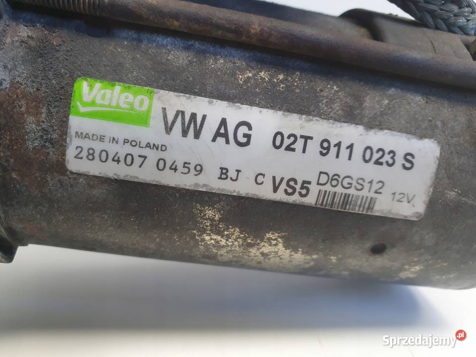 Vw Golf V 16 FSI ROZRUSZNIK valeo 02T911023S Janów