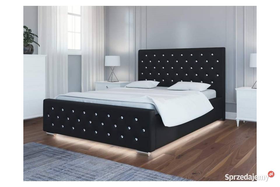 Łóżko w stylu glamour PURE 180x200