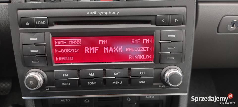 Radio Audi Symphony ze zmieniarką 6CD Audi A4 B6 Bydgoszcz