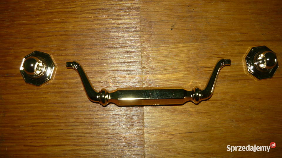 Uchwyt 4 zestaw rączka do szuflady złoty vintage Sokółka