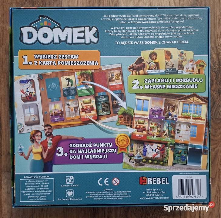 Domek rodzinna gra planszowa firmy Rebel lubuskie Zielona Góra