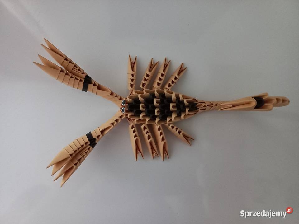 Skorpion pajęczak rękodzieło origami prezent Puławy sprzedam
