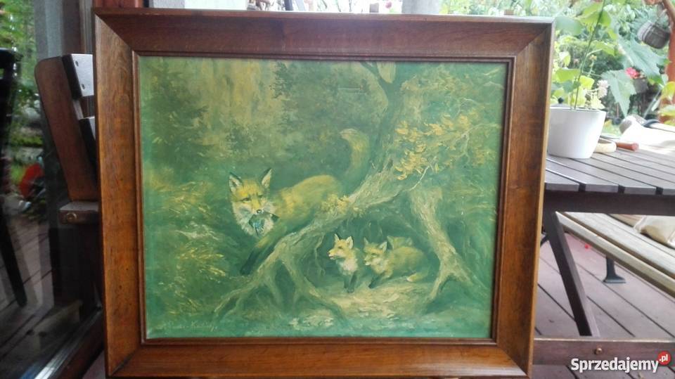 Obraz rodzina lisów Nysa