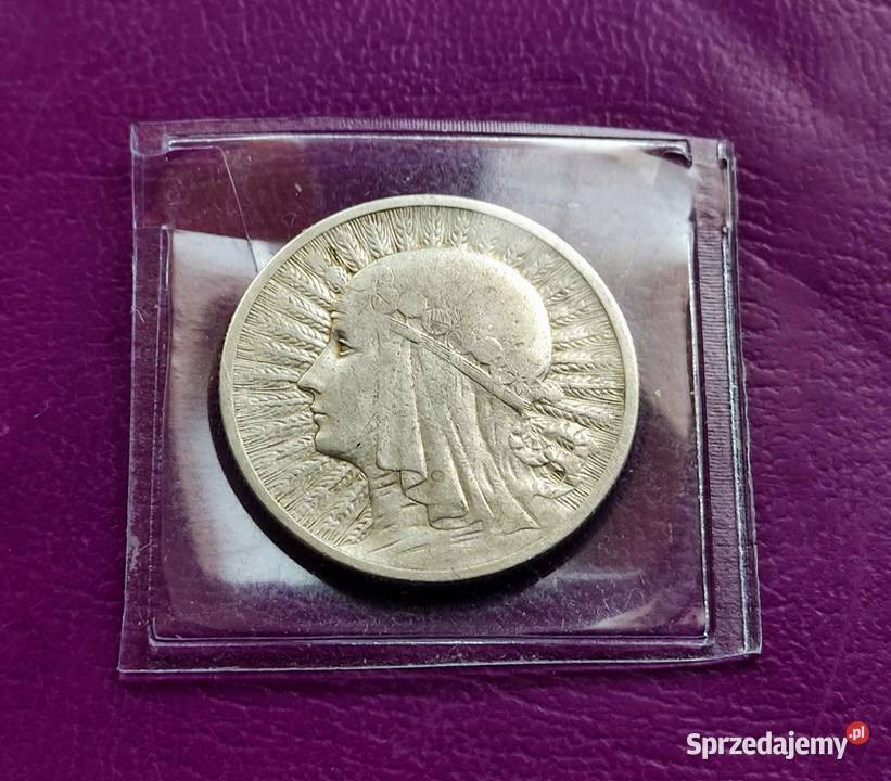 Moneta II RP 2 1933 r GŁOWA KOBIETY Srebro