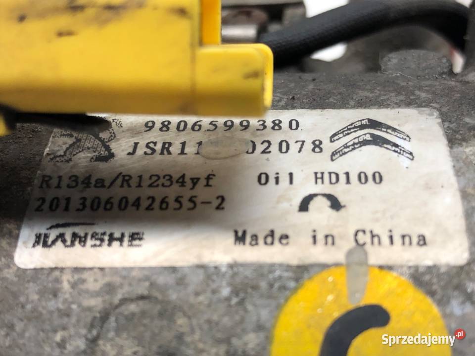 SPRĘŻARKA KLIMATYZACJI CITROEN CELYSEE