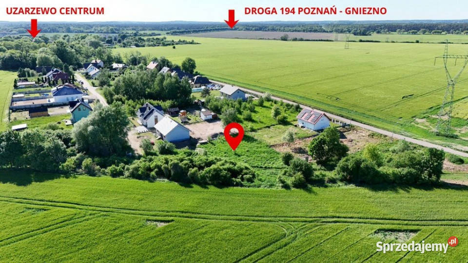 działka 200 m jeziora MPZP20 min Poznania 43m Sprzedaż