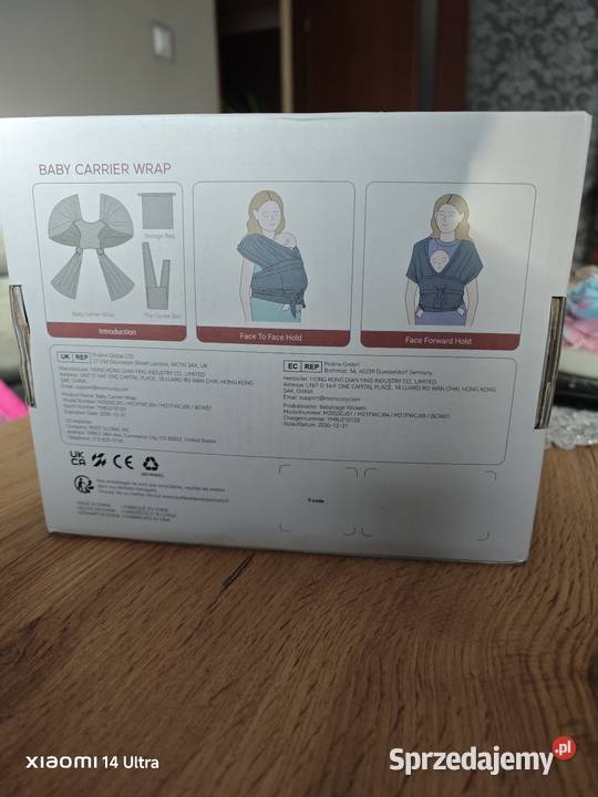 Chusta do noszenia niemowląt Czarna Nosidełka i chodziki Żary sprzedam