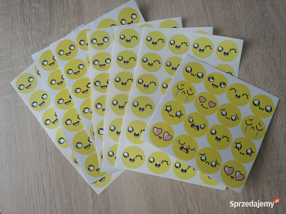 Naklejki emotki 160 sztuk Kwidzyn