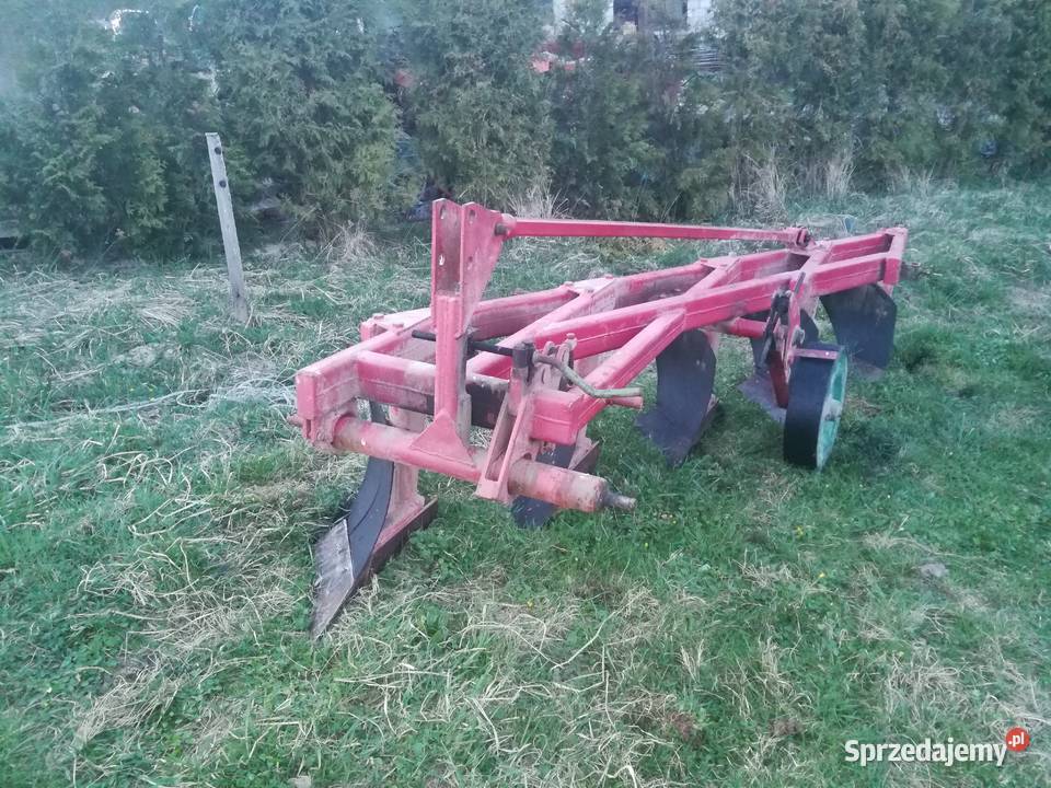 Pług Unia GRUDZIĄDZ 3 5 skibowy duży odkładnie Gnojnica