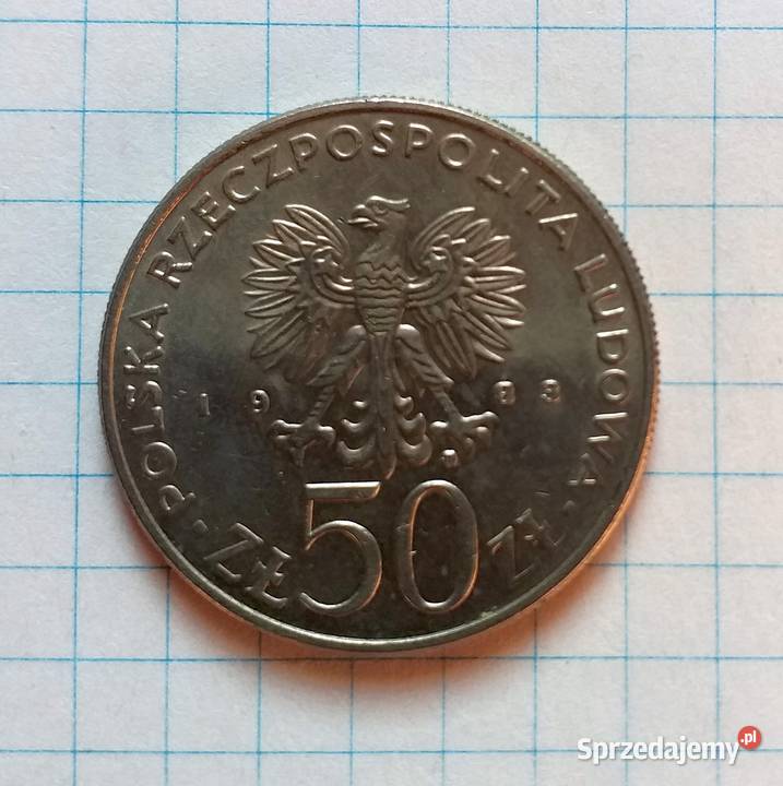50 ZŁOTYCH 1983 POLSKA JAN III SOBIESKI Kolekcje Piszczac sprzedam