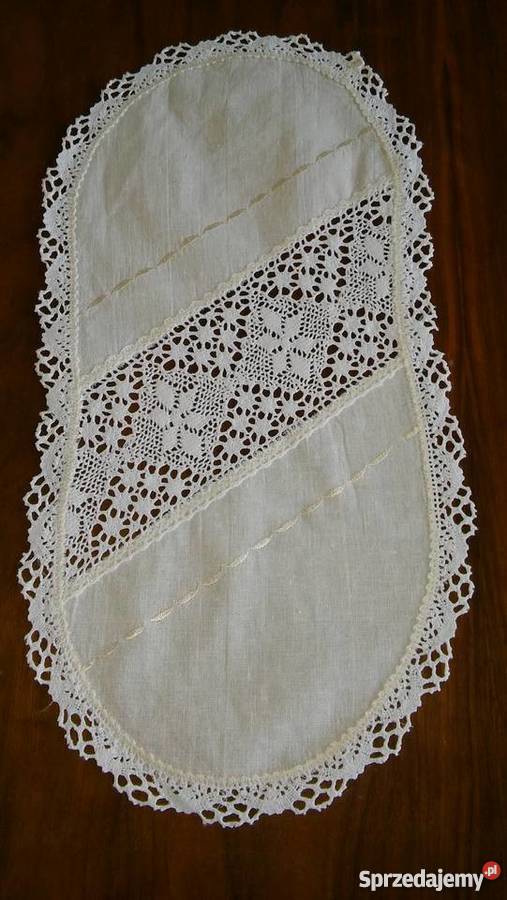 haft koronka serwetka serweta cudna rękodzieło pomorskie Gdańsk