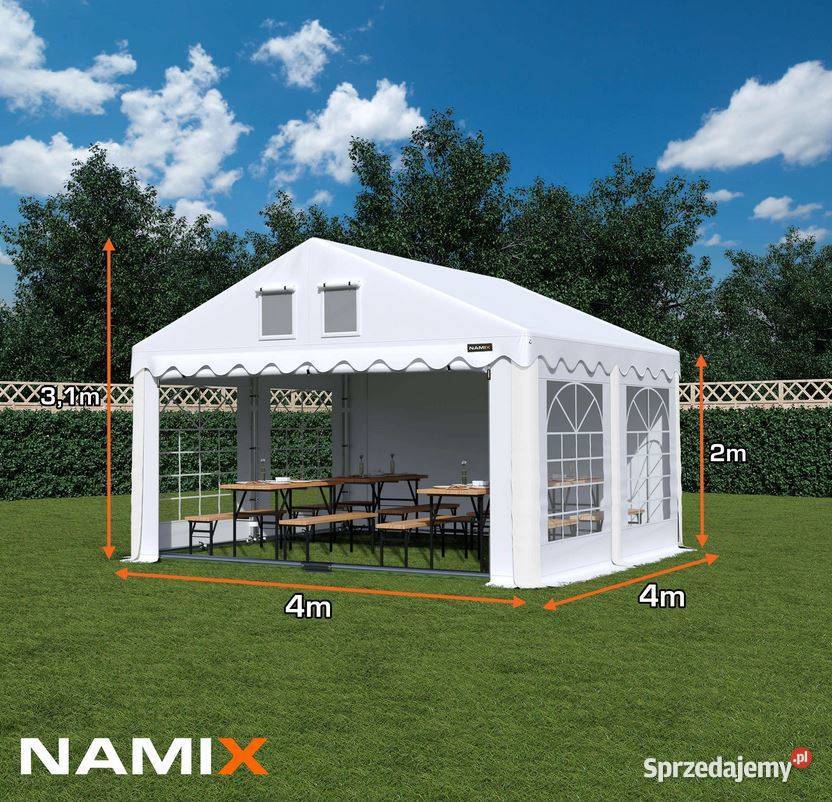 Namiot COMFORT 4x4 imprezowy handlowy ogrodowy Jabłonna
