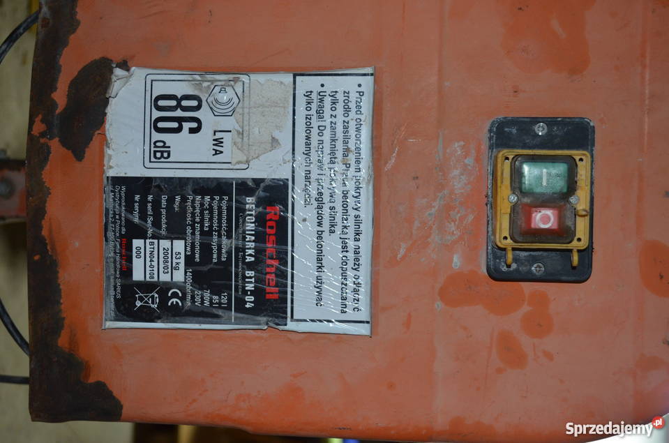 Betoniarka 120L Roschell sprzedam