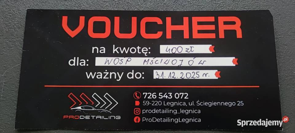 Voucher do studia detailingowego dolnośląskie Strzegom