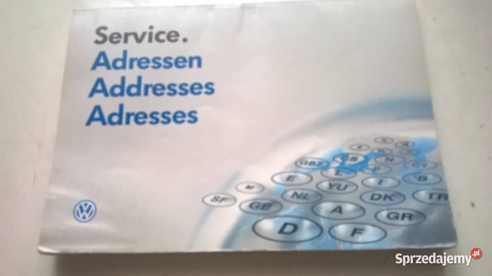 książki adresy SERVISÓW VW jazda ekonom ciężar śląskie Gliwice sprzedam