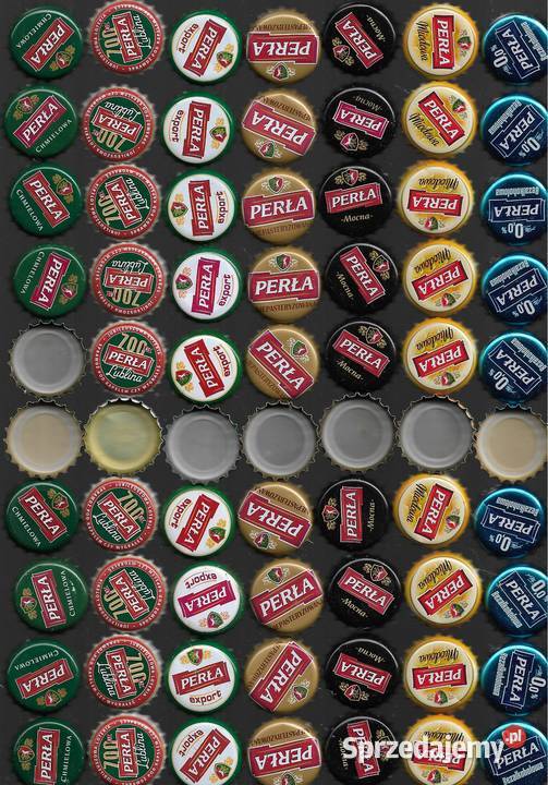 Kapsle polskie z piwa marki Perła