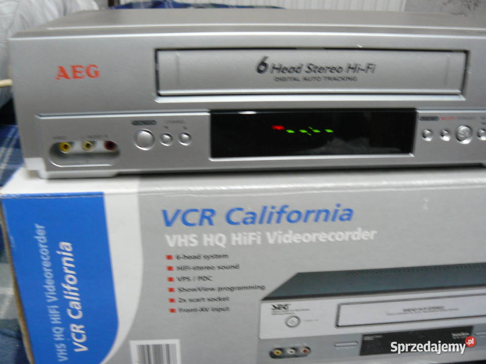 Magnetowid AEG 6 głowicowy z pilotem Magnetowidy