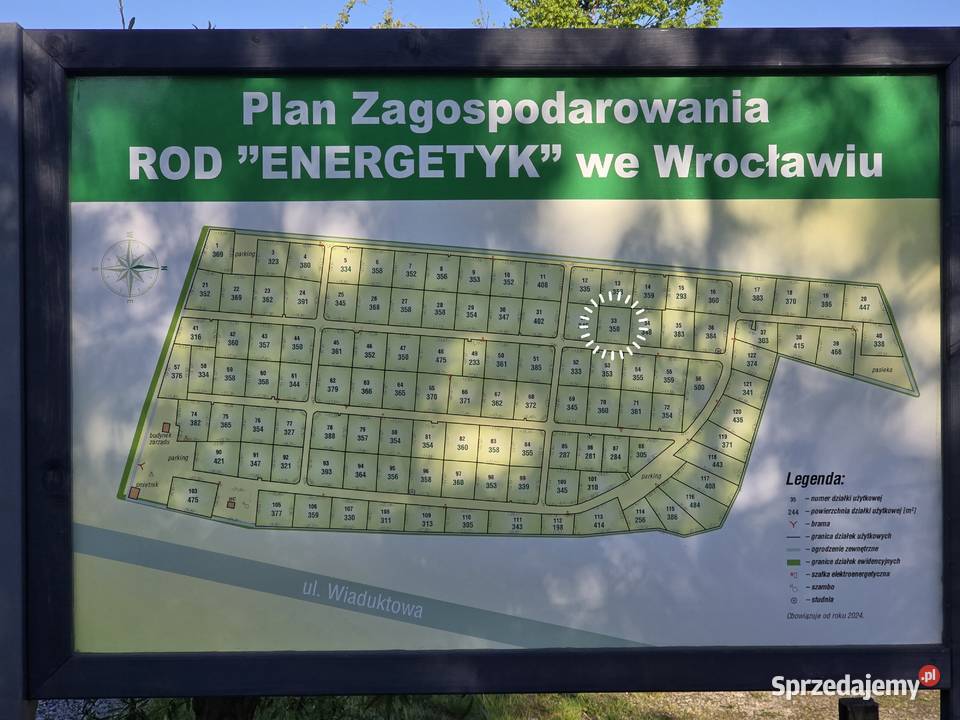 Ogródek działkowy ROD Energetyk Brochów 350m2