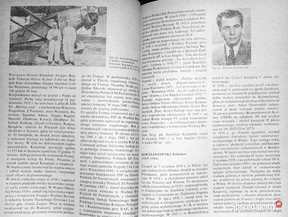 Mała encyklopedia lotników polskich Tom 2 Jerzy miękka lubelskie Chełm