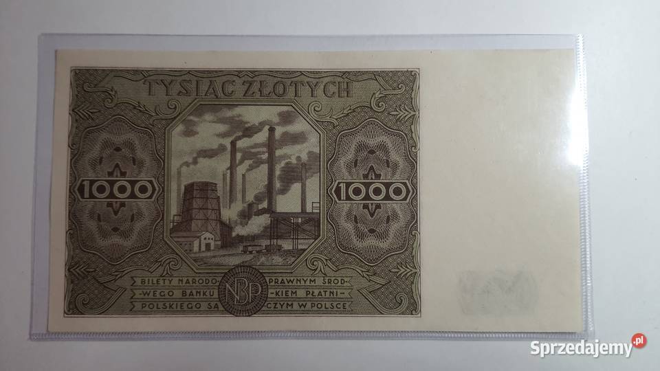 RARYTAS 1000 złotych 1947 kolejna numeracja
