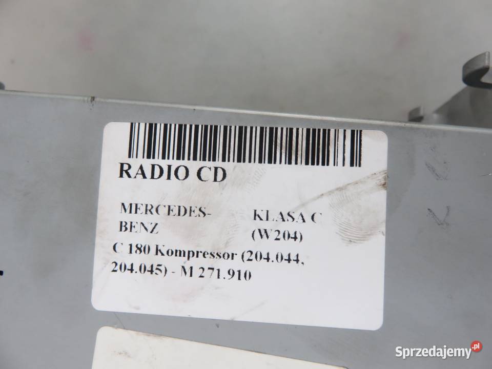 RADIO MERCEDES KLASA C W204 2048709694 małopolskie