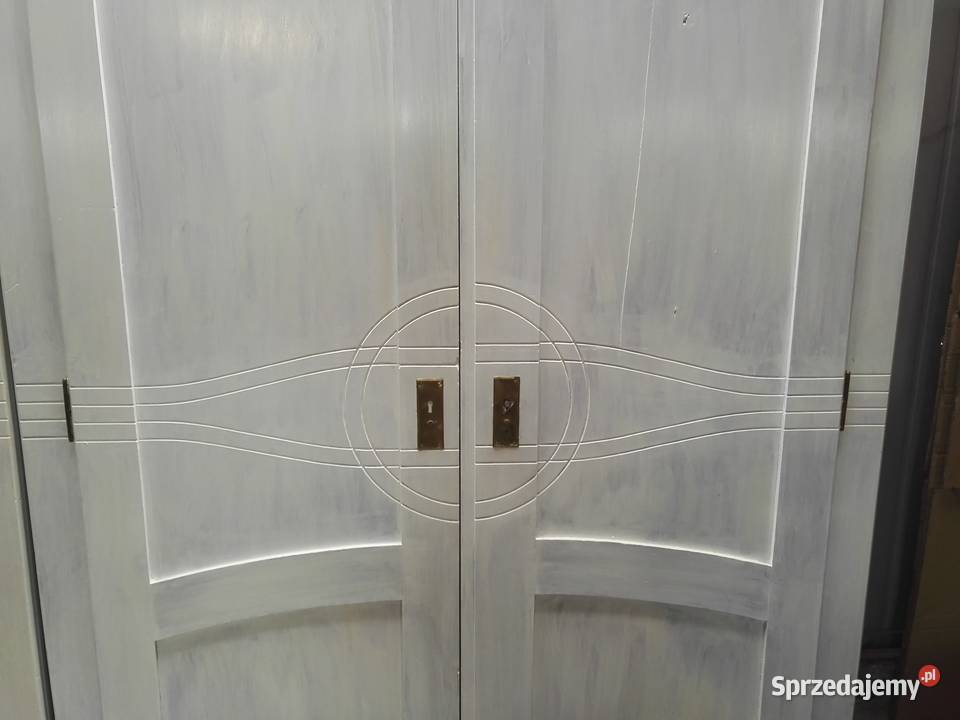 Biblioteka i Szafa bielone z pełnego drewna Kozy