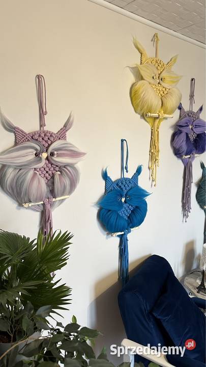 Sowy sówki sowa dekoracje makrama boho prezent sprzedam