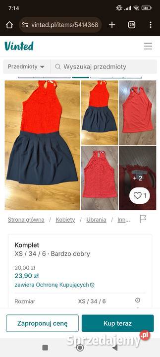 Ubrania na lato Rozmiar 34(XS) pomorskie Malbork
