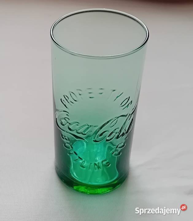 Zielona kolekcjonerska szklanka Coca Cola Koźminek sprzedam