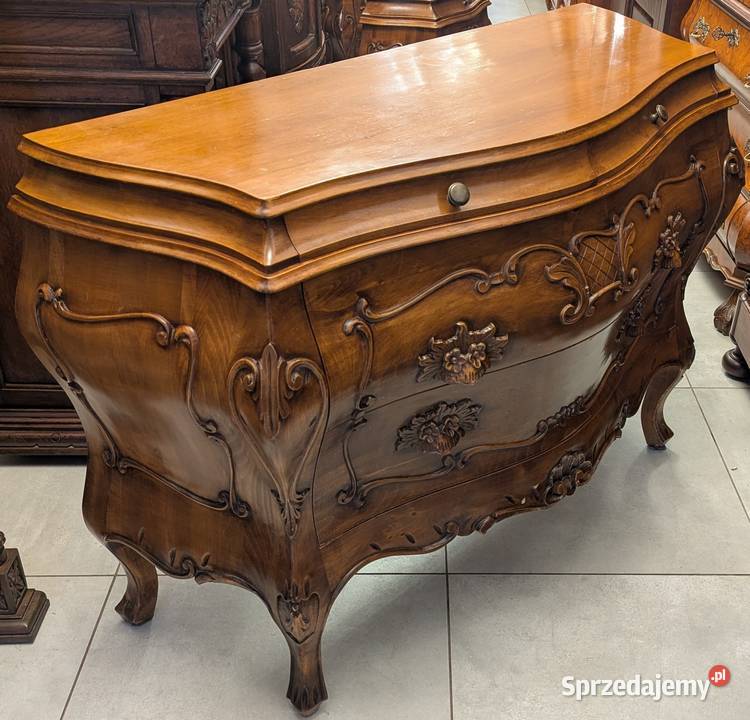 Wspaniała komoda neobarokowa orzech sklep Dąbrowa Górnicza