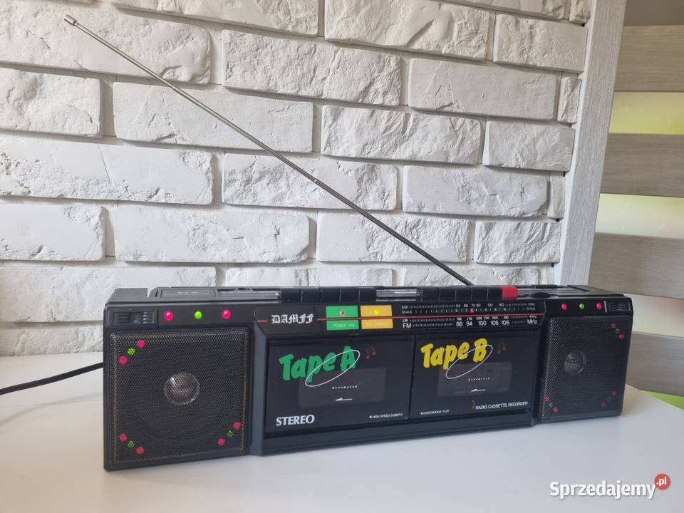Radiomagnetofon Jamnik DAMFF radio PEWEX lata pomorskie Solnica