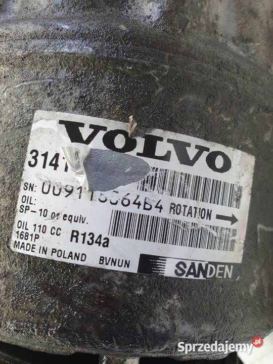 SPRĘŻARKA KLIMATYZACJI Volvo S60 II 20 D3 Chełm