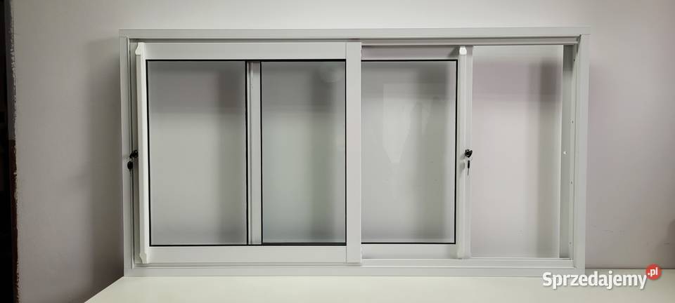 Okno przesuwne w bok do kontenera baru przyczepy Okna ścienne Warszawa