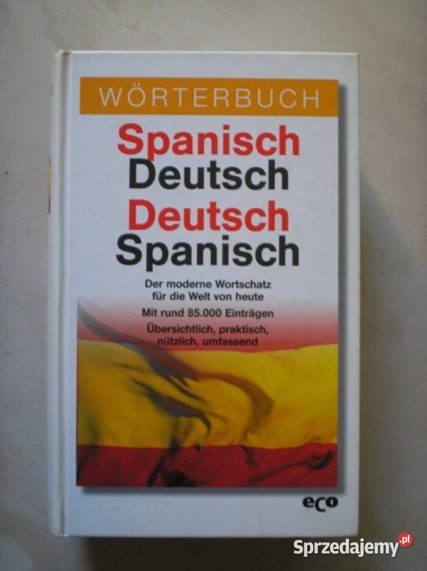 Słownik Wrterbuch Spanish Deutsch hiszpański sprzedam