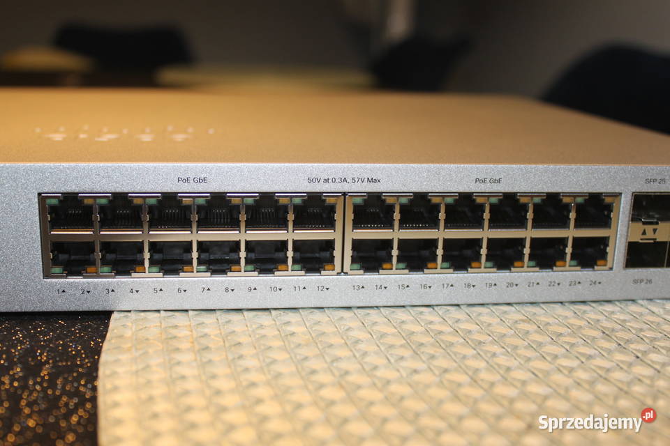 Cisco Meraki MS12024P Switch 24x RJ45 4x SFP Internet i komunikacja Pakość