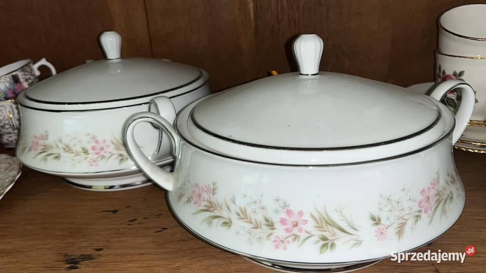 Noritake Japonia Waza z kwiatkami Malowana Porcelana i szkło Gdańsk