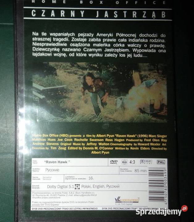 film Raven Hawk Czarny Jastrząb DVD 2007 z DVD Rzeszów