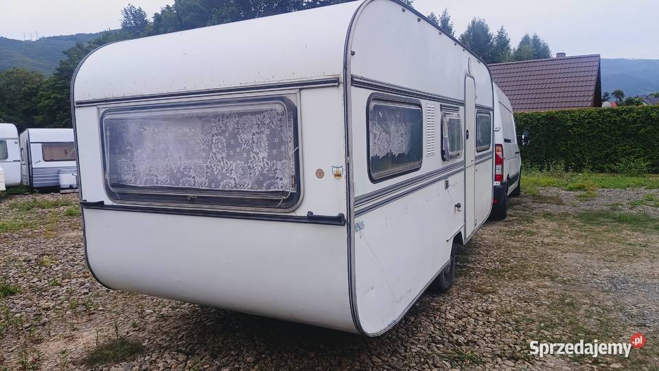 przyczepa kempingowa campingowa kemping DOMEK Międzybrodzie Bialskie