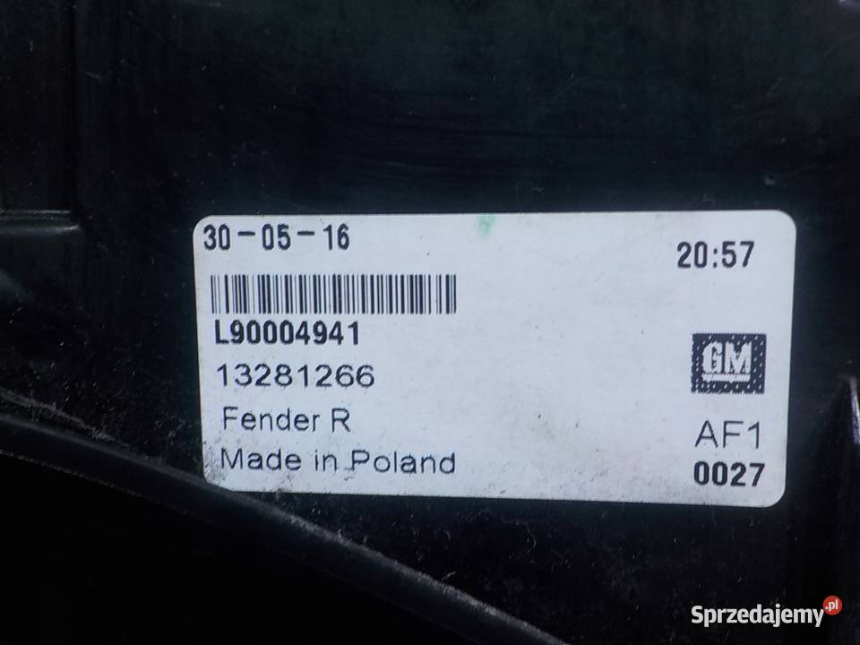 OPEL ASTRA J GTC 14T 16r 3D lampa prawa tyl Suków sprzedam