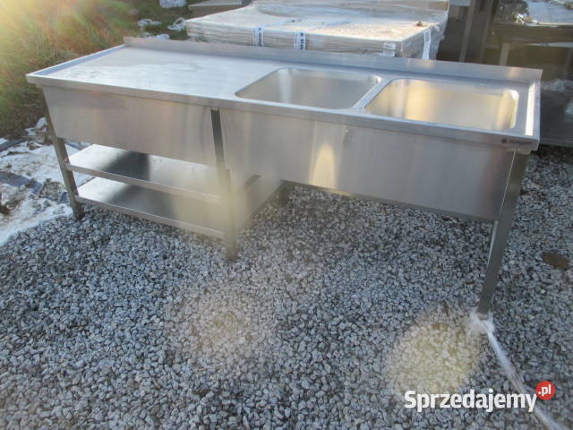 Zlew Gastronomiczny 2 Komorowy Stół Ze Zlewem i