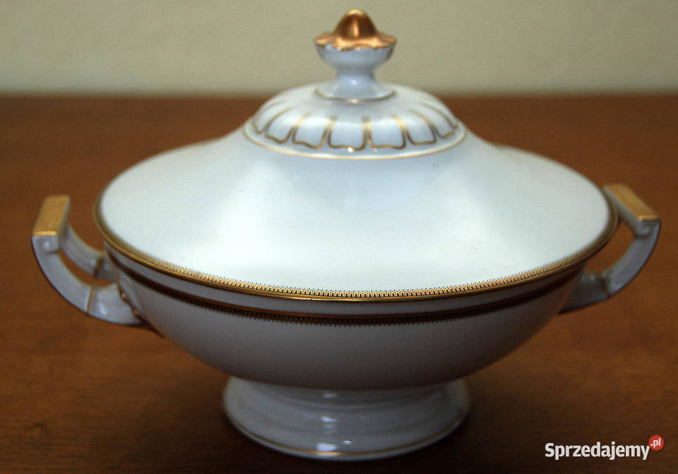 Hutschenreuter Waza z pokrywą porcelana zdobiona Kalinowo sprzedam