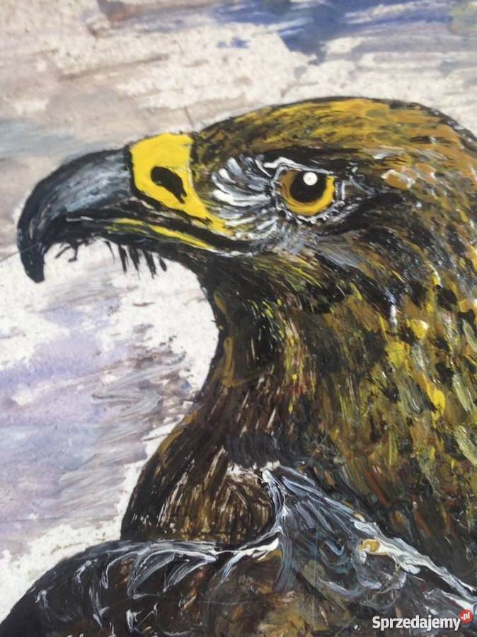 Majestatyczny prześliczny ręcznie malowany Orzeł Kraków sprzedam