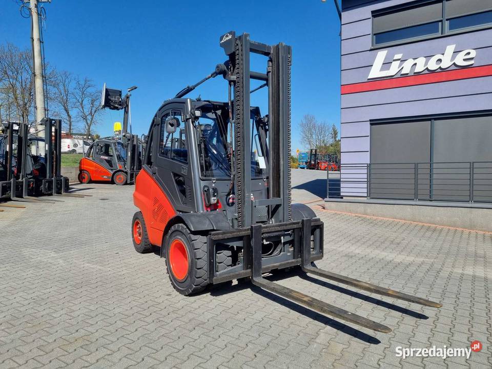 Gazowy wózek widłowy Linde H45T02 przesuw boczny małopolskie Mogilany sprzedam