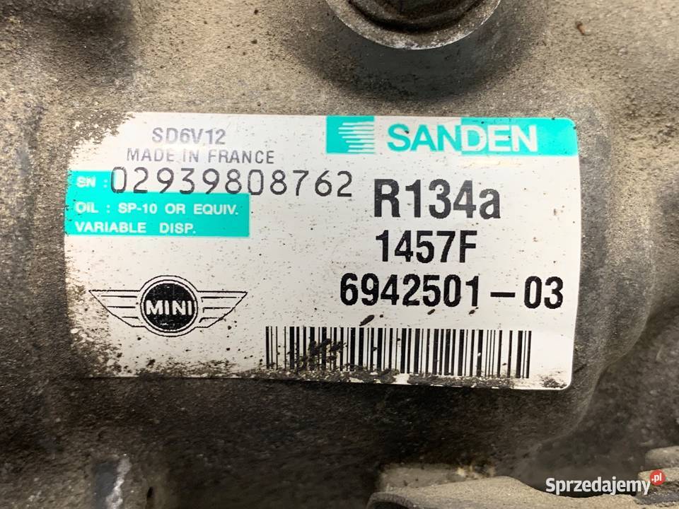 SPRĘŻARKA KLIMATYZACJI MINI R56 6942501 16 120 osobowe sprzedam