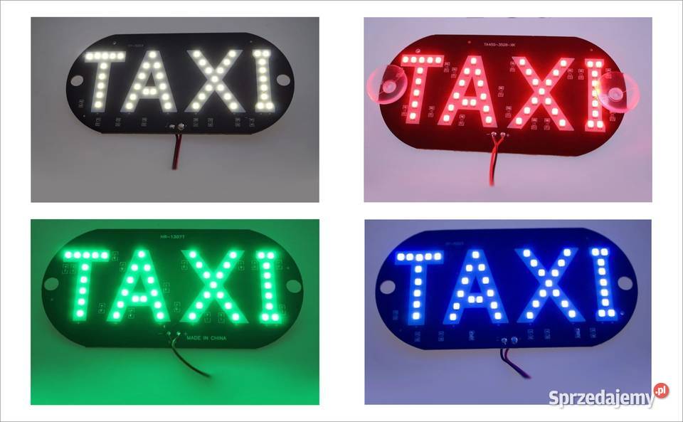 Szpakówka lampa taxi kogut na magnes biały żółty Kraków