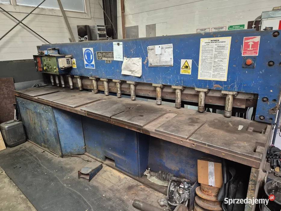 Gilotyna hydrauliczna do blachy wielkopolskie Mały Buczek