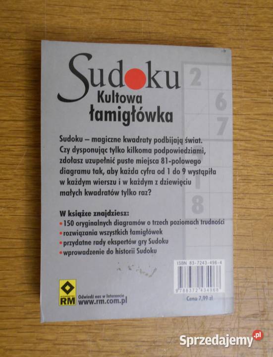 Bernard Seckinger Sudokukultowa łamigłówka miękka Pozostałe lubelskie