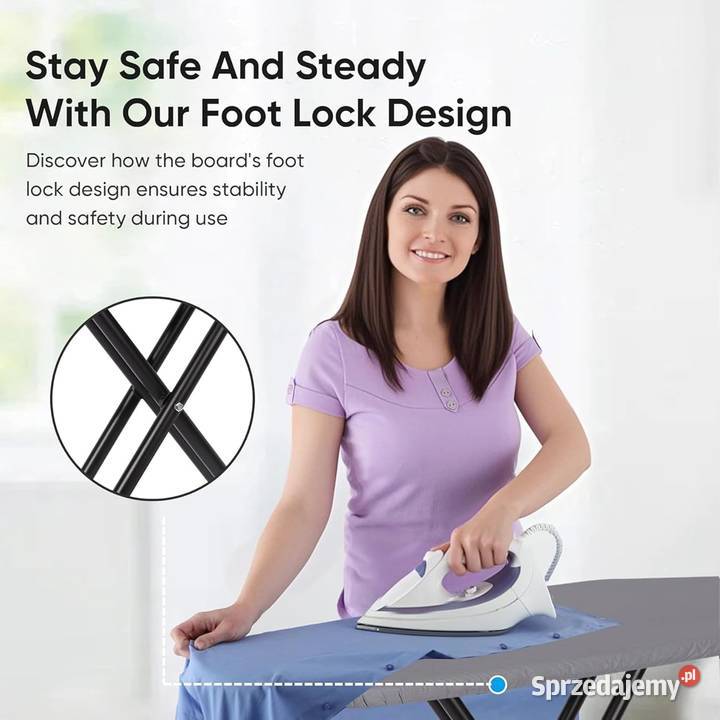Deska Składana Do Prasowania Z Uchwytem Na Myszyniec