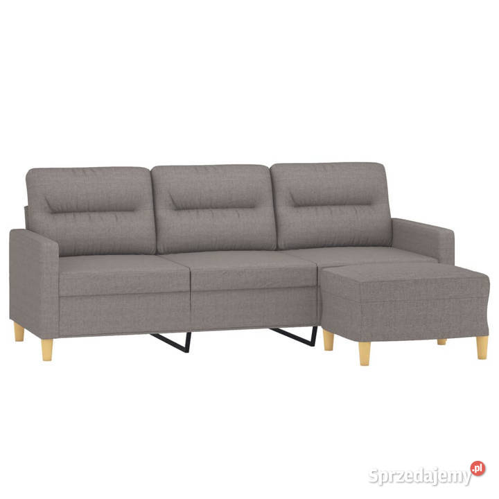 3osobowa sofa z podnóżkiem taupe 180 tkaniną Sofy i kanapy Warszawa sprzedam