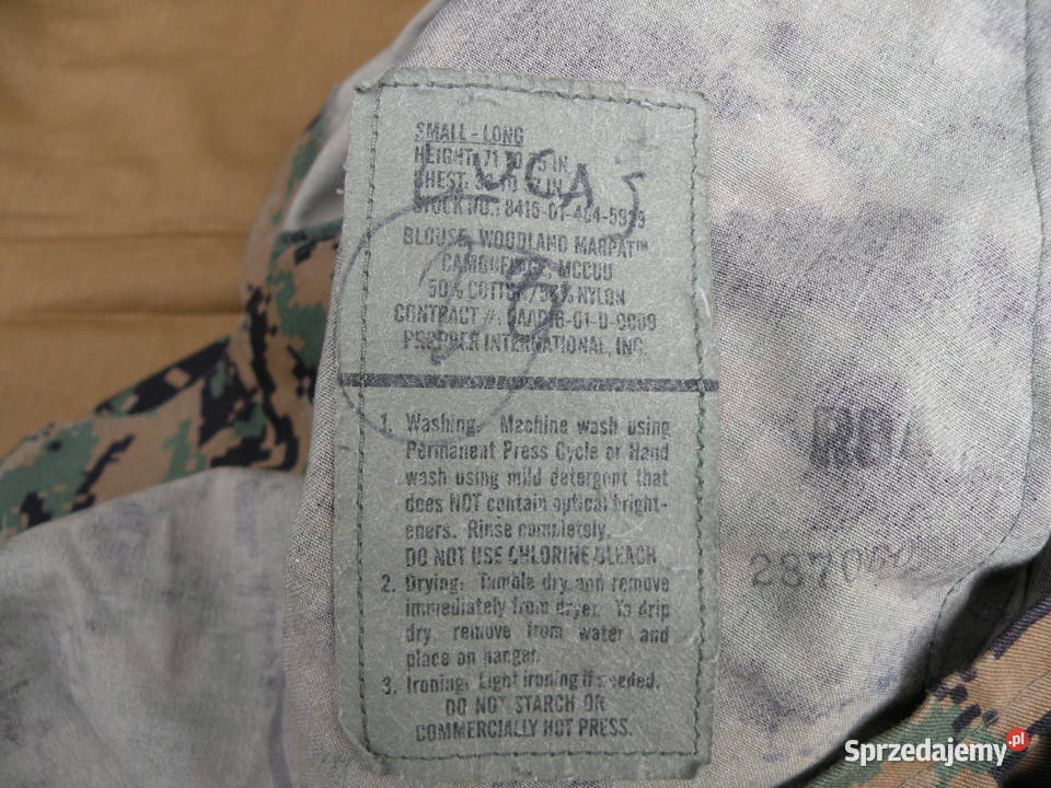 Mundur MCCUU woodland marpat USMC small long Wrocław sprzedam